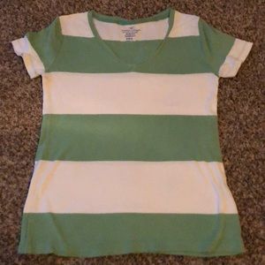 Green stripe shirt